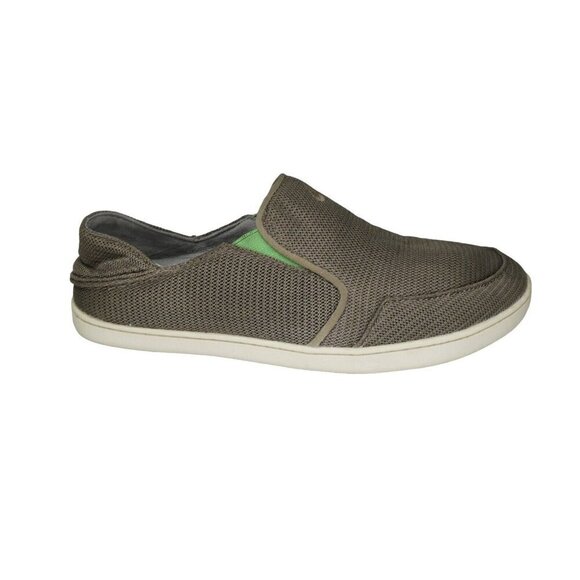 Olukai Nohea Mesh Men's Slip On Sneaker Olive Size‎ 8.5 Men - Picture 2 of 9